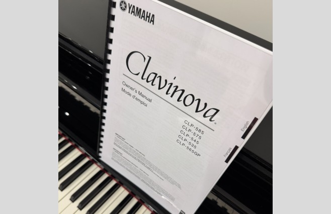 Yamaha CLP585 Polished Ebony Digital Piano, Used - Complete Package (SN:BCWL01025) - Image 11
